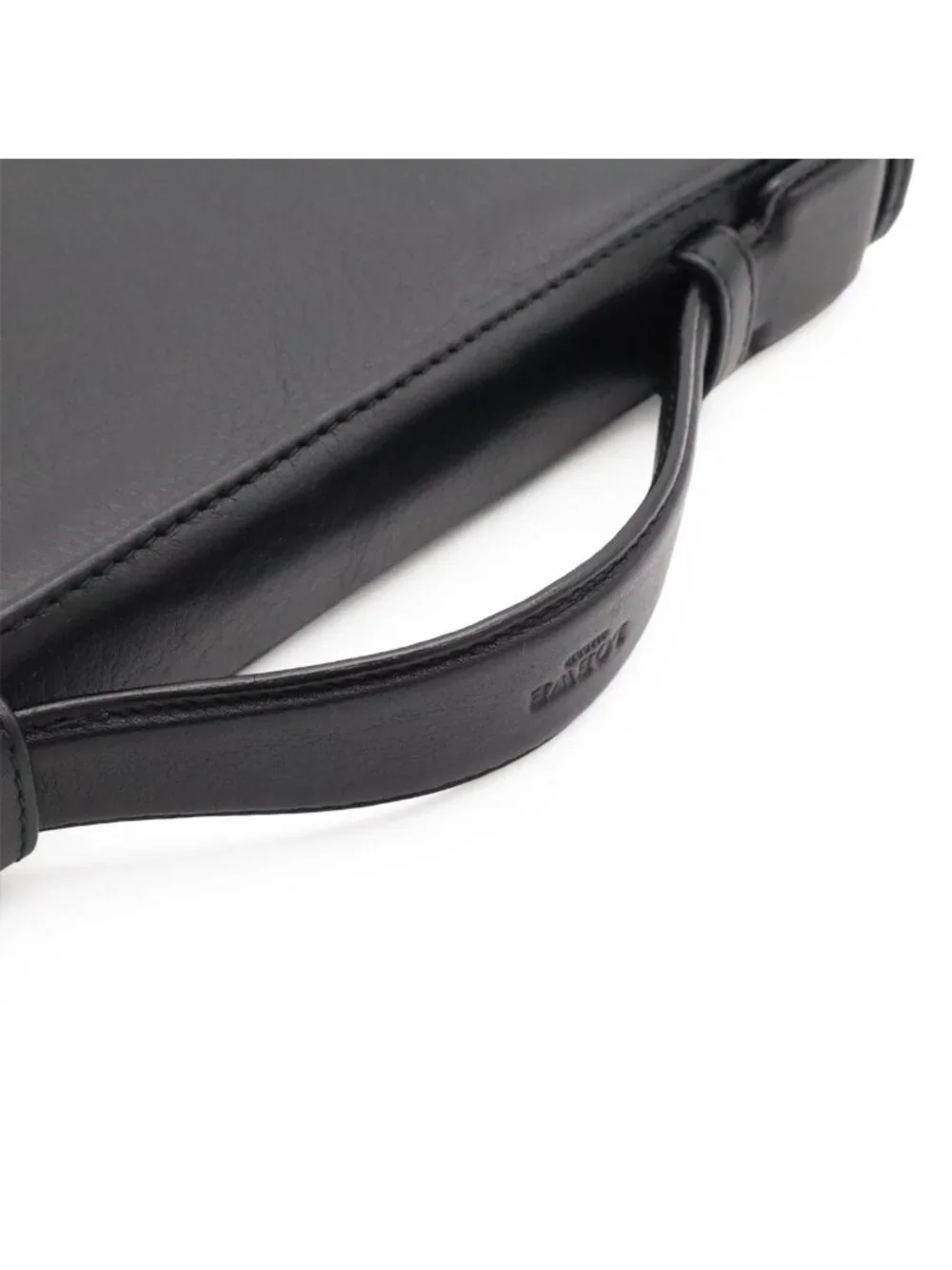 Loewe Anagram Clutch Zip Around Wallet Leather Black Silver
